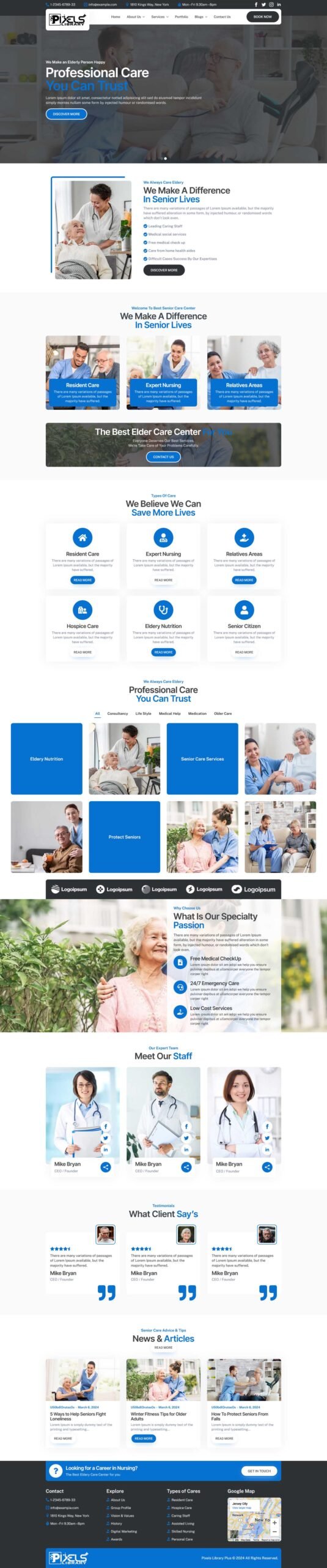 Breakdance Senior Care Layouts Pack SC