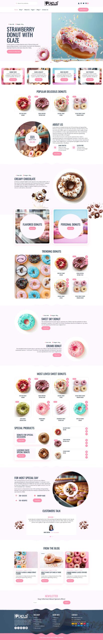 Breakdance Donut Shop Template