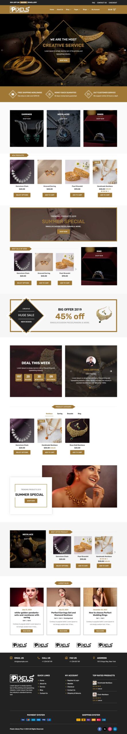 Breakdance Jewelry Store Template