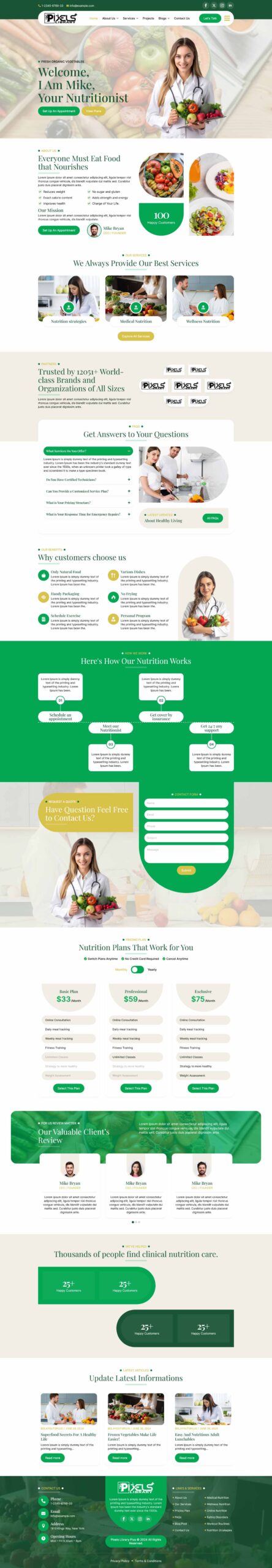 Breakdance Nutritionist Template