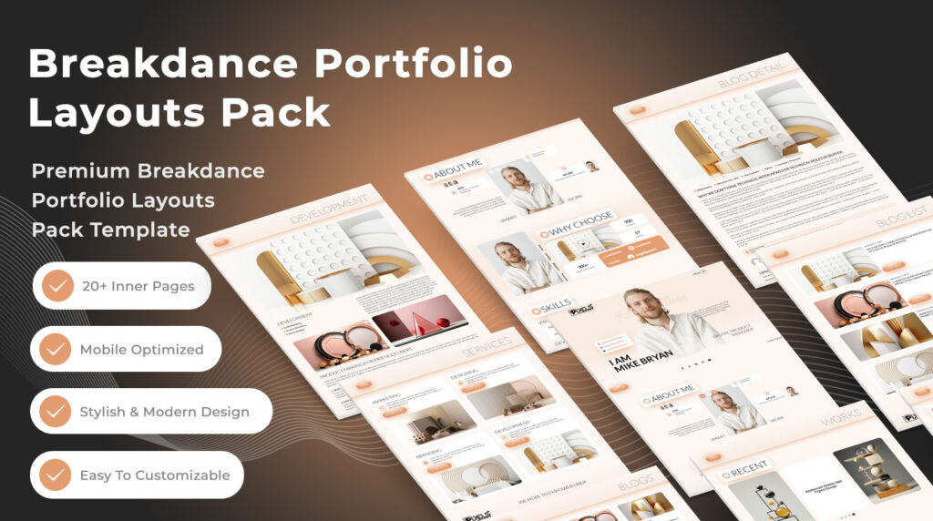 Breakdance Portfolio Layouts Pack
