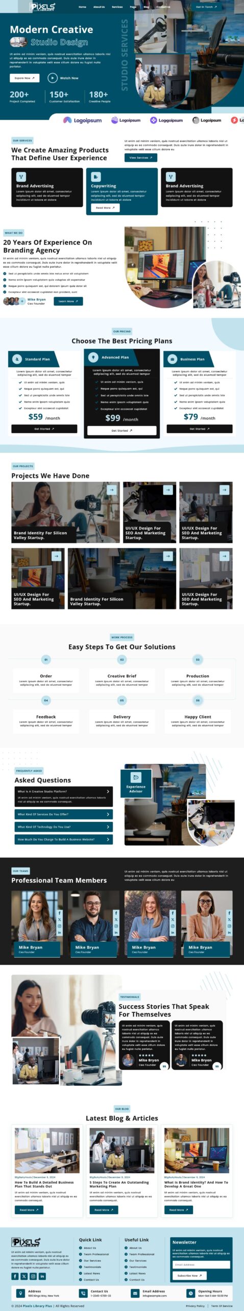 Breakdance Creative Studio Template