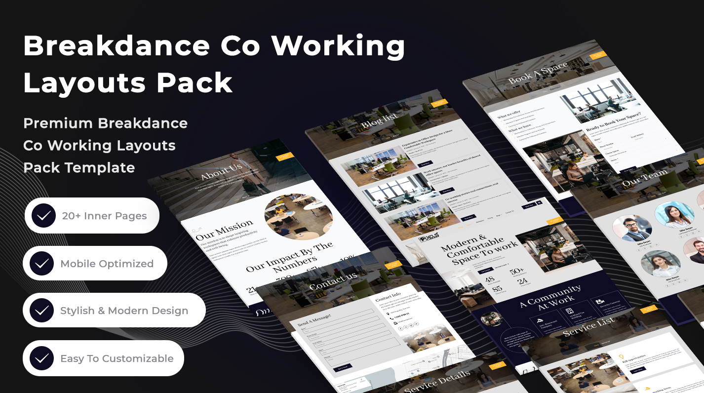 Breakdance Coworking Space Layouts Pack