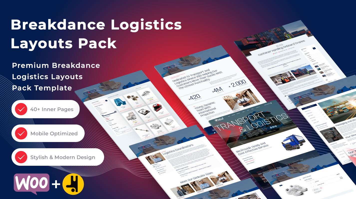 Breakdance Logistics Layouts Pack