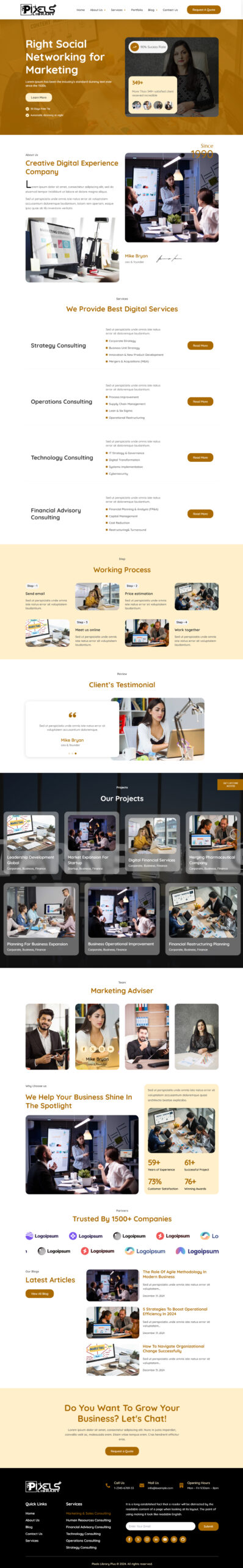 Breakdance Marketing Firm Template