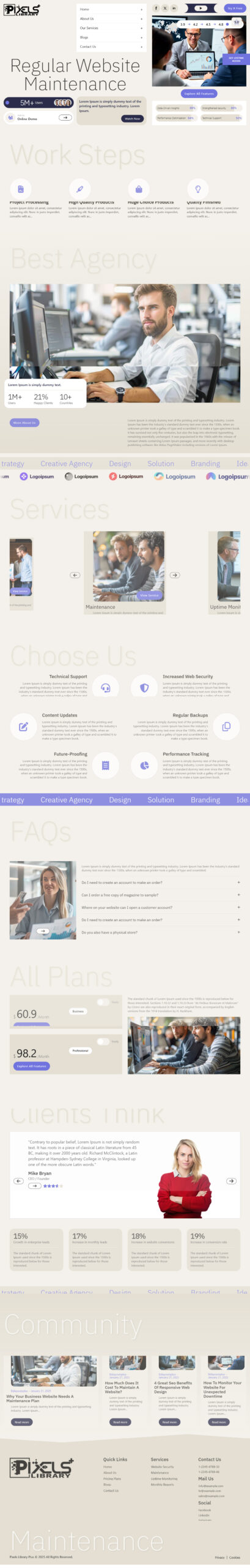 Breakdance Website Maintenance Template