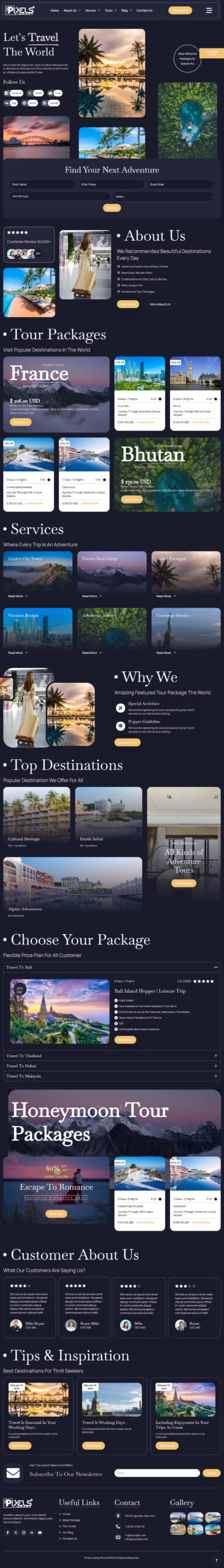 Breakdance Travel Agency Template