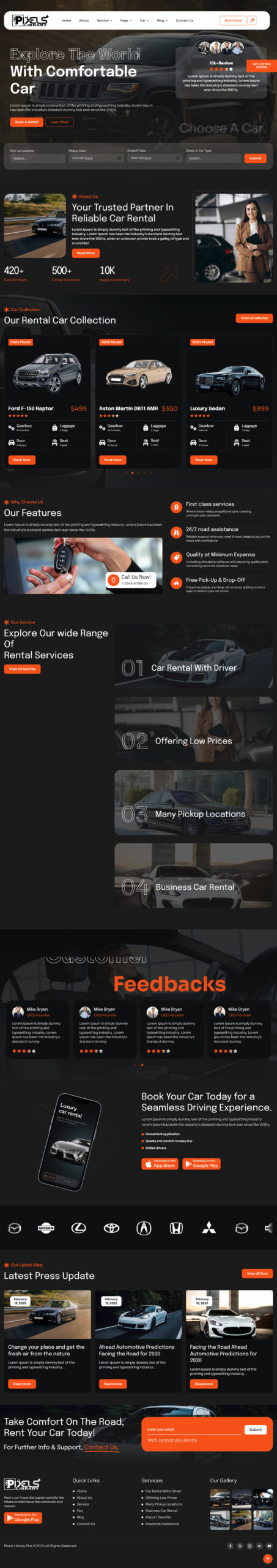 Breakdance Car Rental Template
