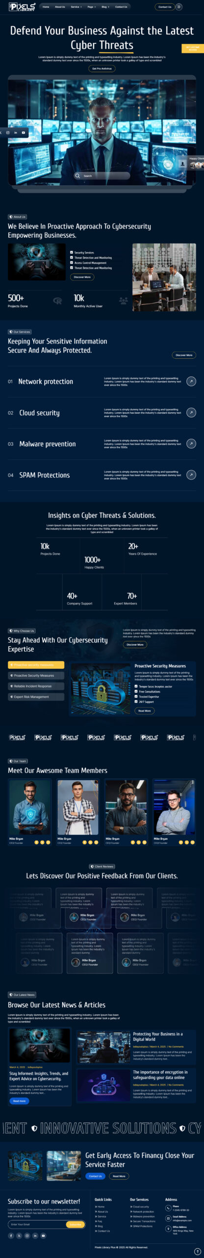 Breakdance Cyber Security Template