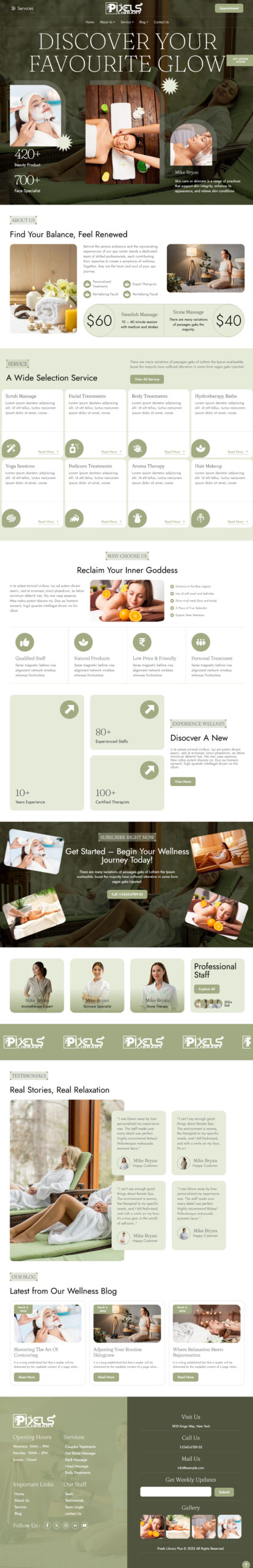 Breakdance Spa and Wellness Template