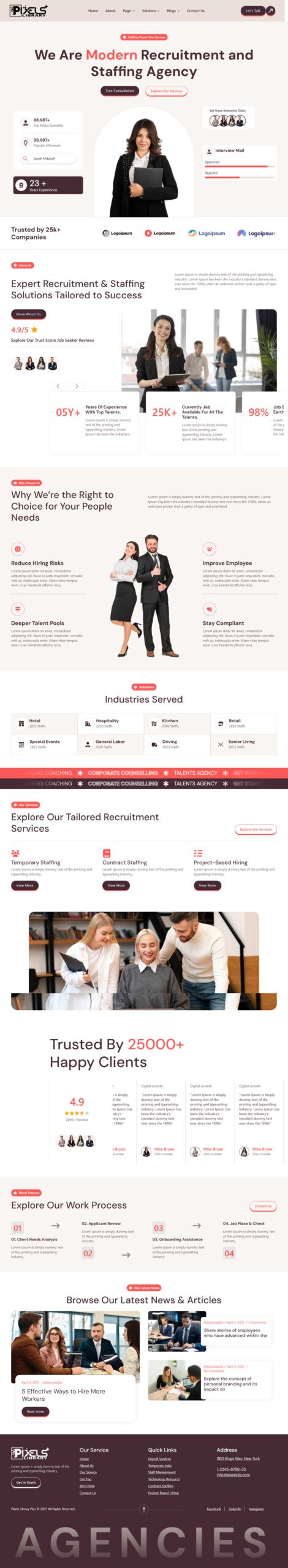 Breakdance Staffing Agencies Template