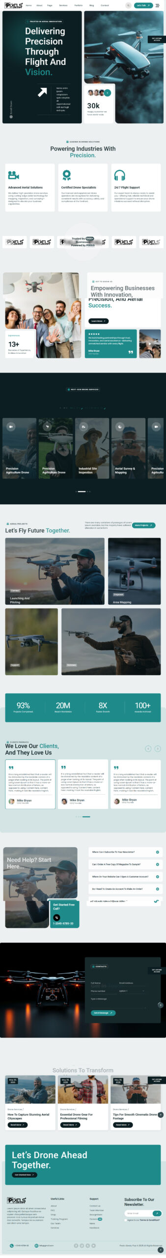 Breakdance Drone Services Template