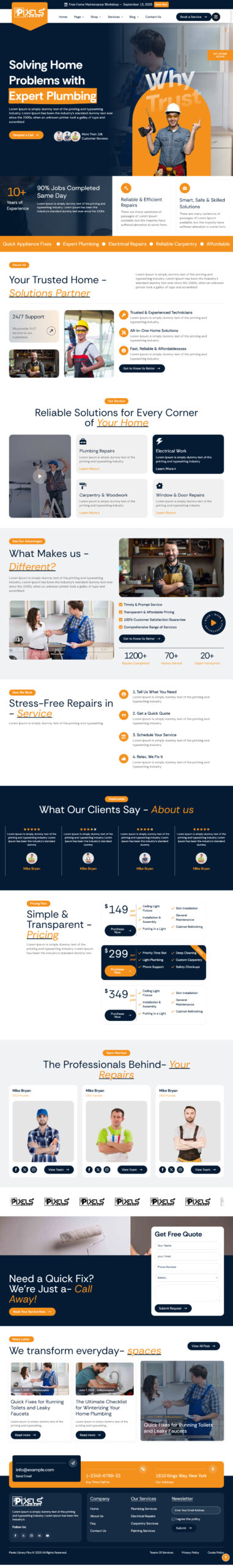 Breakdance Repair Services Template