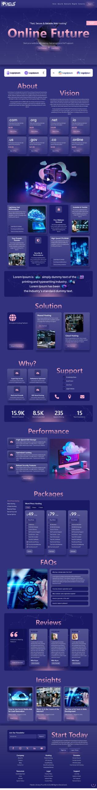 Breakdance Hosting Template
