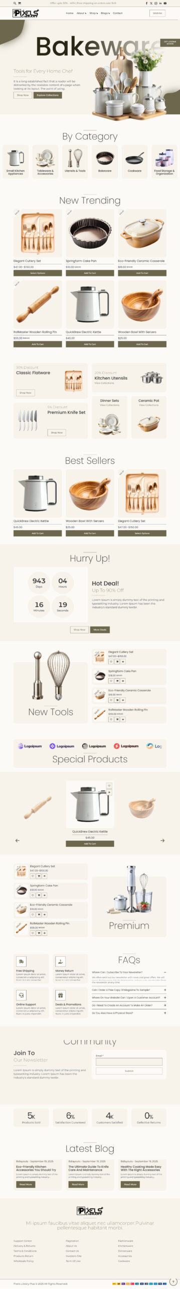 Breakdance Kitchen Accessories Store Template