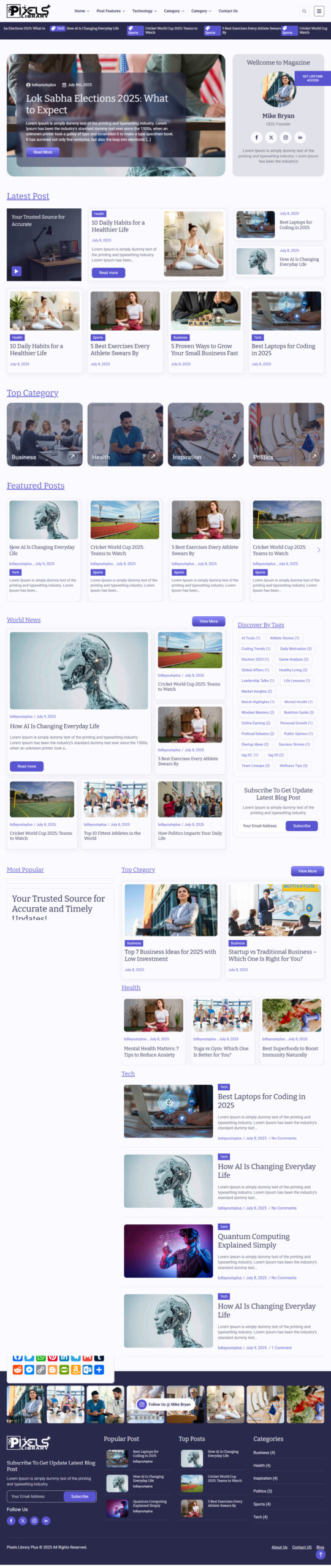 Breakdance Magazine Template