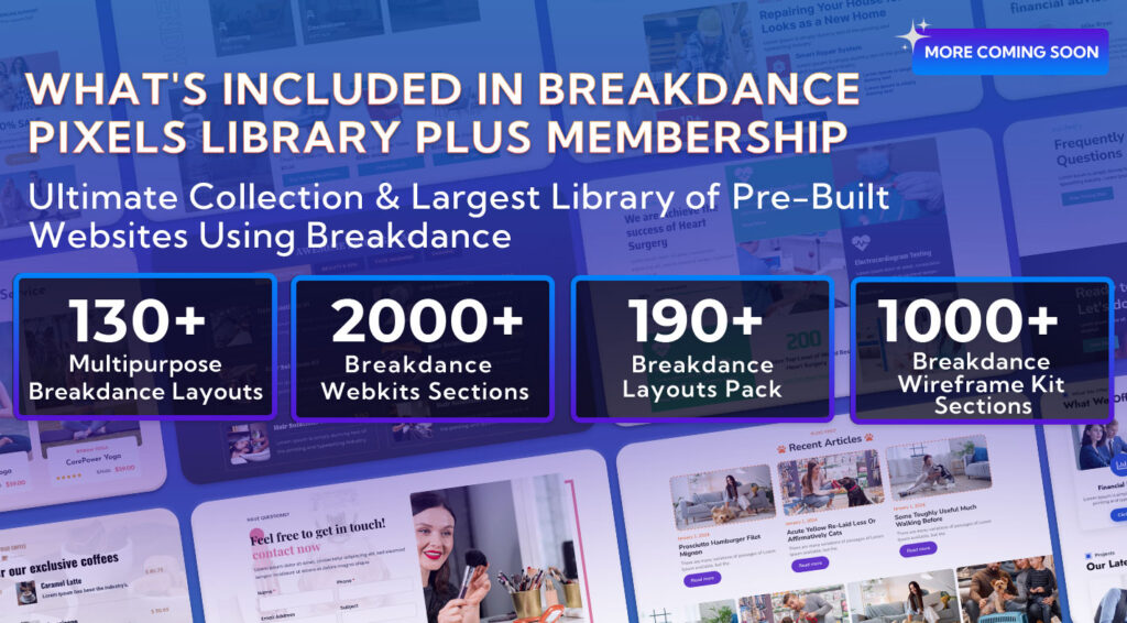 Breakdance Pixels Library Plus Yearly Access Pass