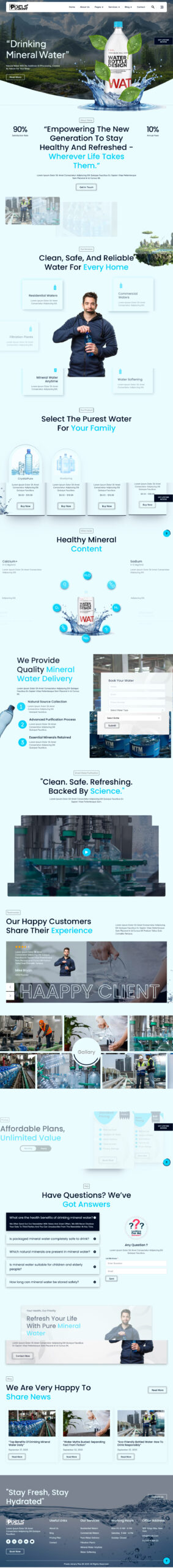 Breakdance Drinking Mineral Water Template