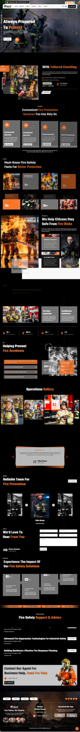 Breakdance Fire Services Template