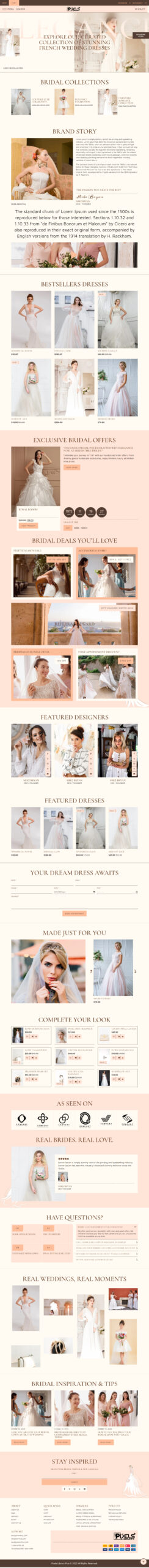 Breakdance Bridal Store Template