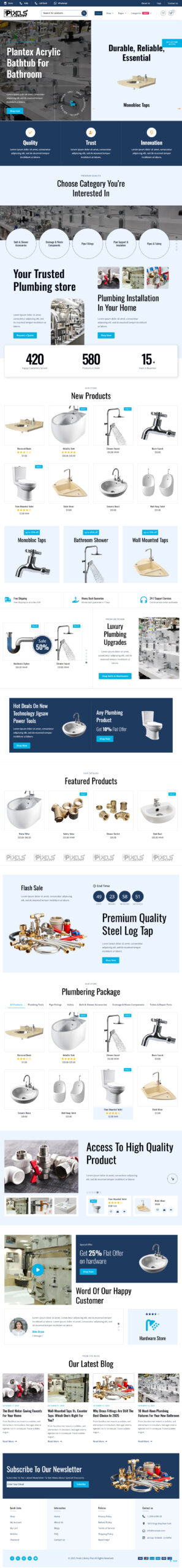 Breakdance Plumbing and Hardware Store Template