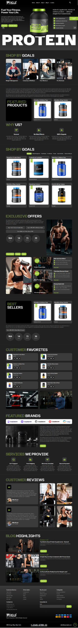 Breakdance Supplement And Nutrition Store Template