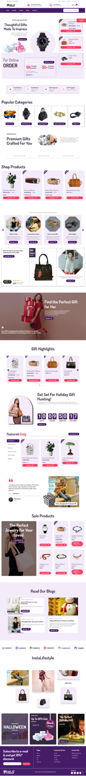 Breakdance Gift Store Template