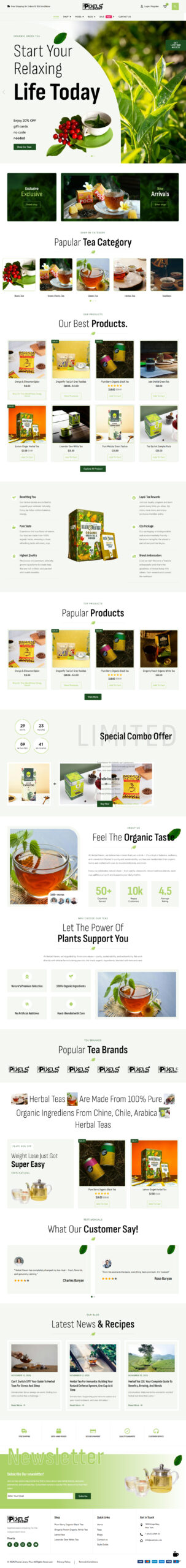 Breakdance Herbal and Tea Shop Template