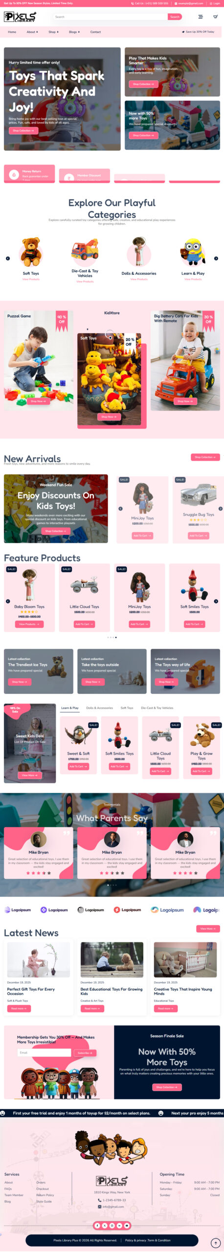 Breakdance Toy Store Template