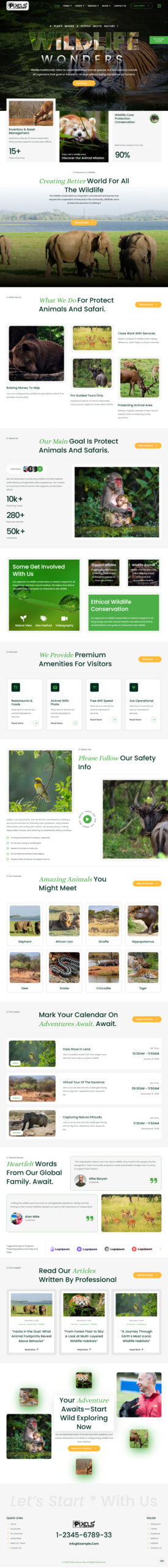 Breakdance Wildlife Template