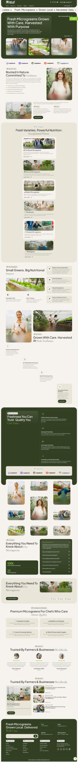 Breakdance Microgreen Local Farm Template