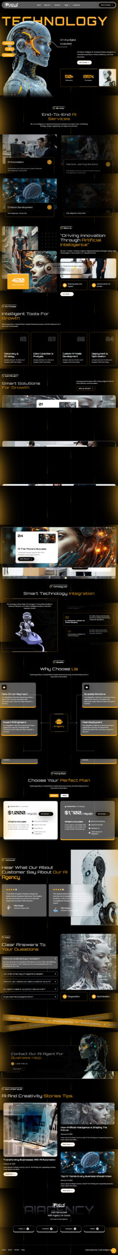 Breakdance AI Agency and Technology Template