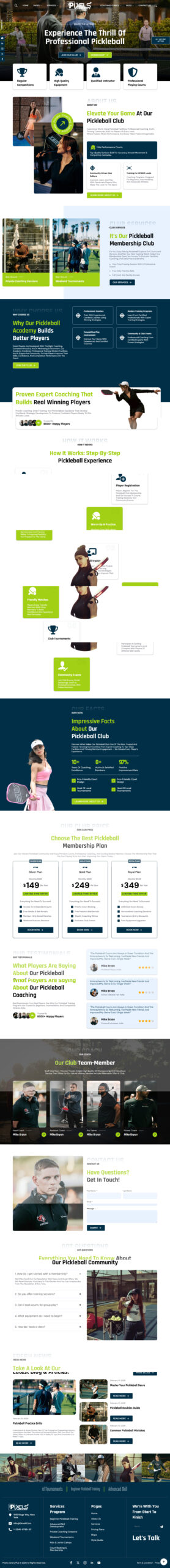 Breakdance Pickleball Club Template