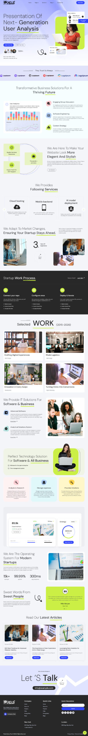 Breakdance Tech Startup Template