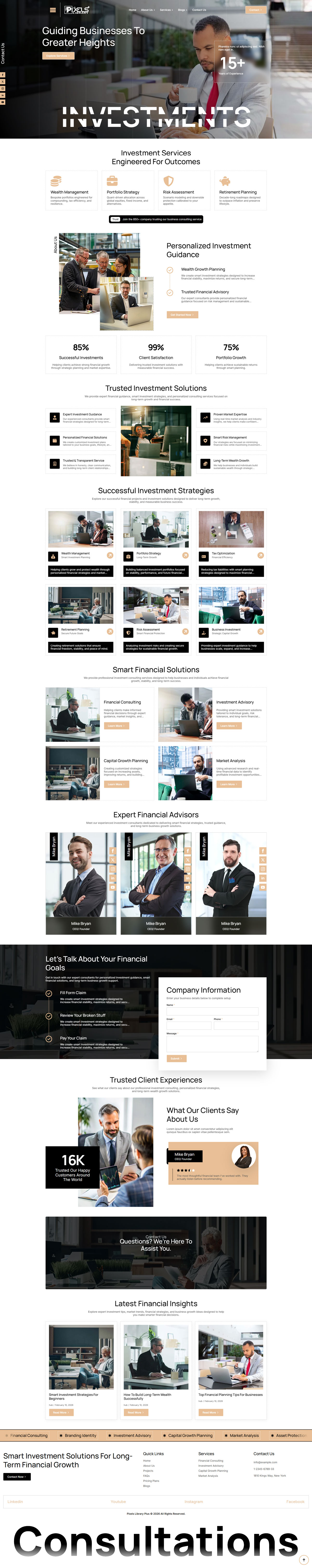Breakdance Investment Consultants Template