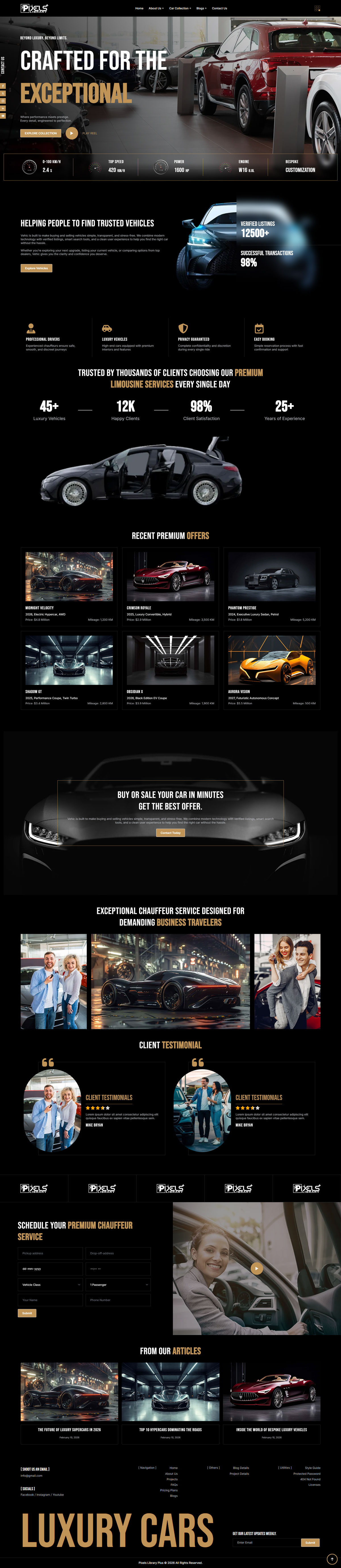 Breakdance Luxury Cars Dealer Templates