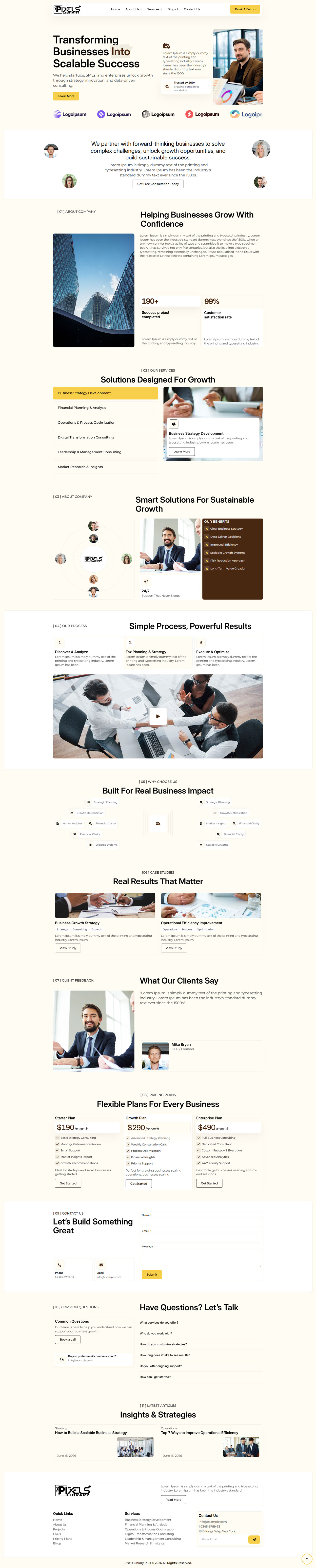 Breakdance Business Consulting Template