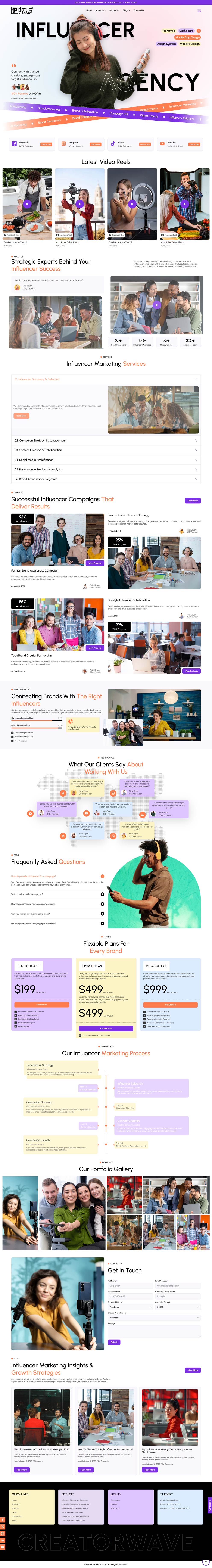 Breakdance Influencer Marketing Agency Template