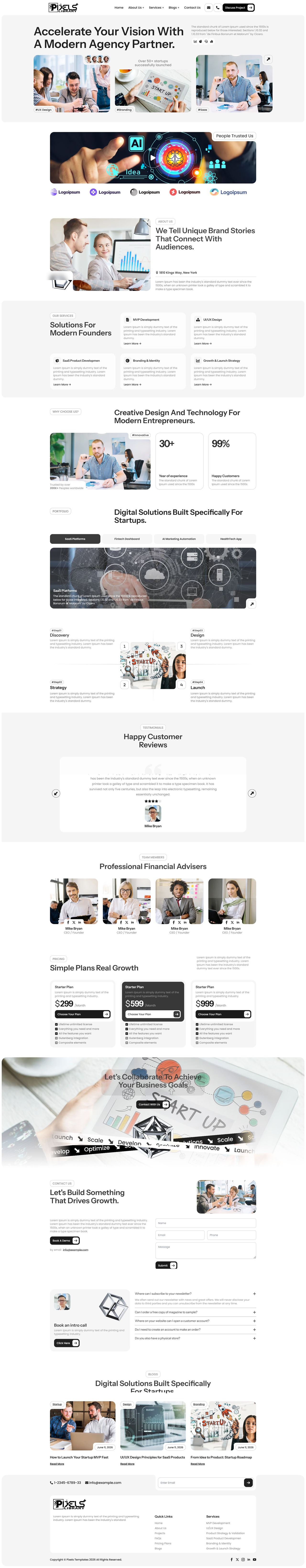Breakdance Startup Agency Template