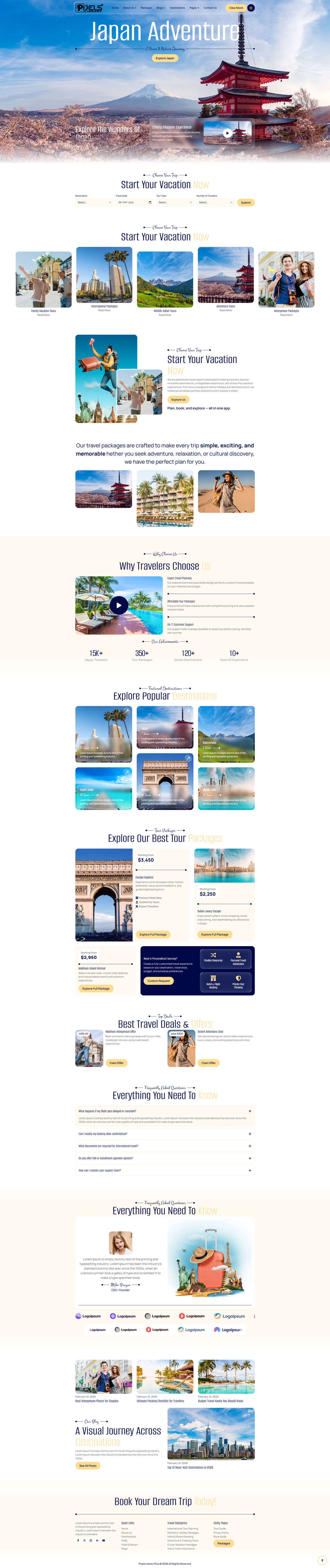 Breakdance Travel Agency Template