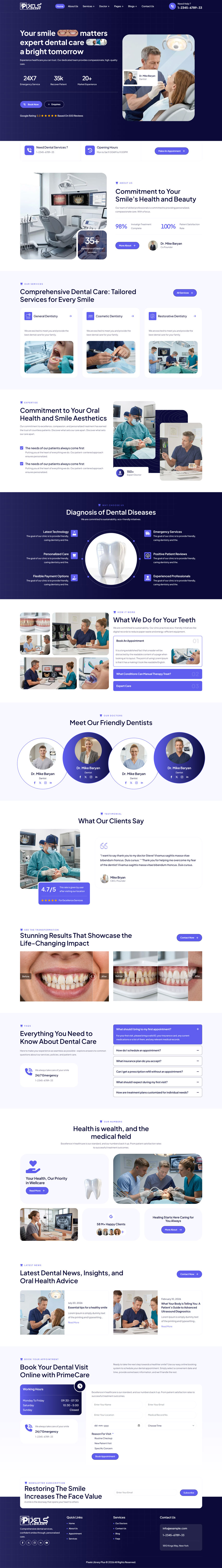 Breakdance Dentist Orthodontist Template