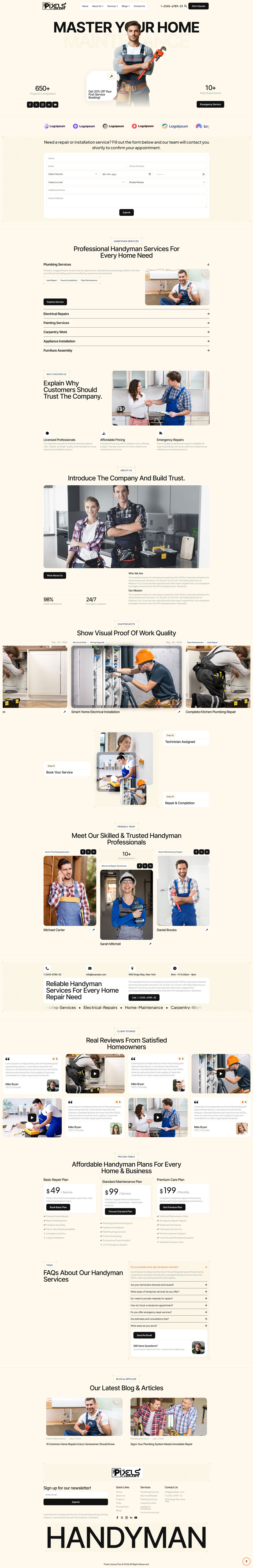 Breakdance Handyman Service Template