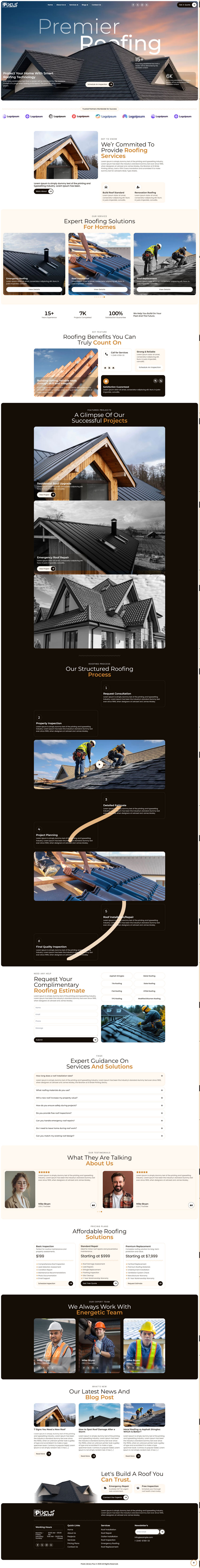 Breakdance Roofing Service Template