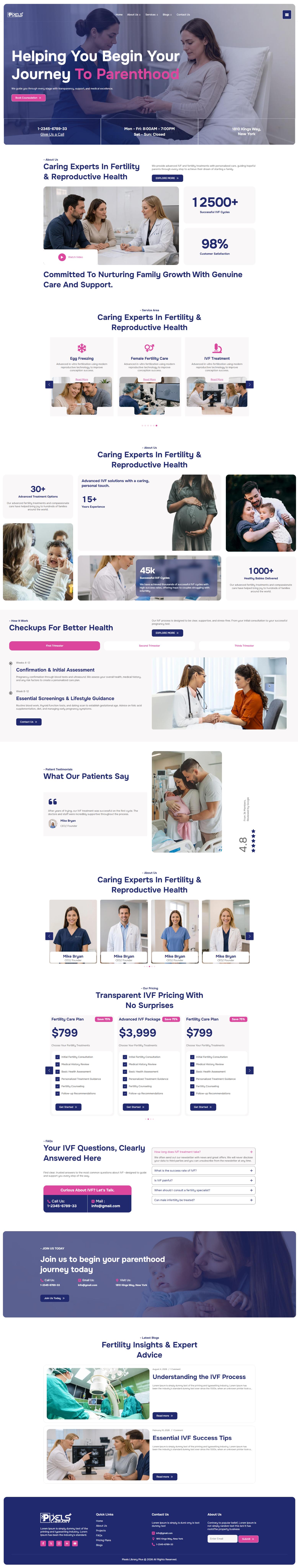 Breakdance IVF and Fertility Clinic Template Pack