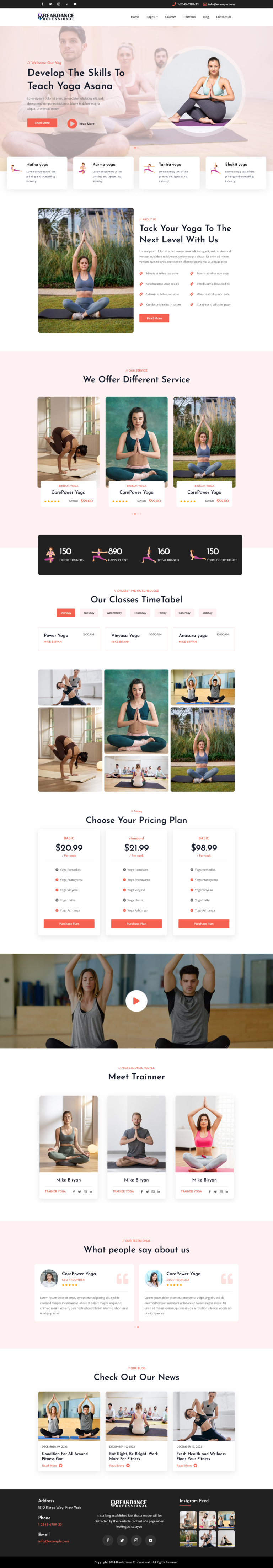 Breakdance Yoga Layout