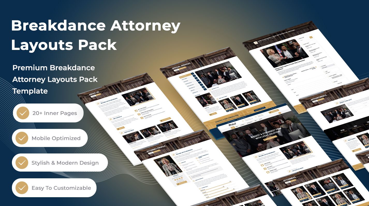 Breakdance Attorney Layouts Pack