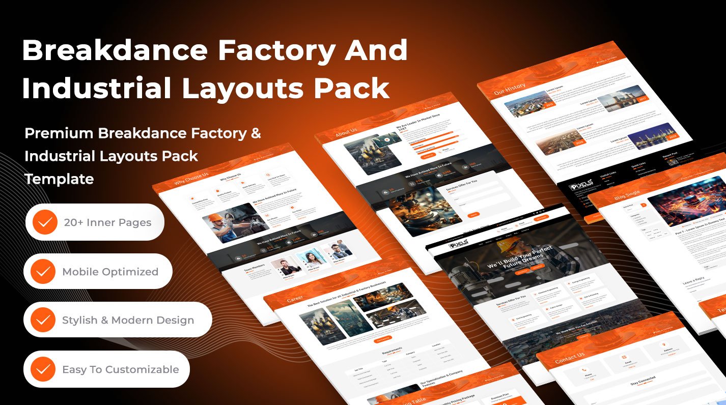 Breakdance Factory And Industrial Layouts Pack