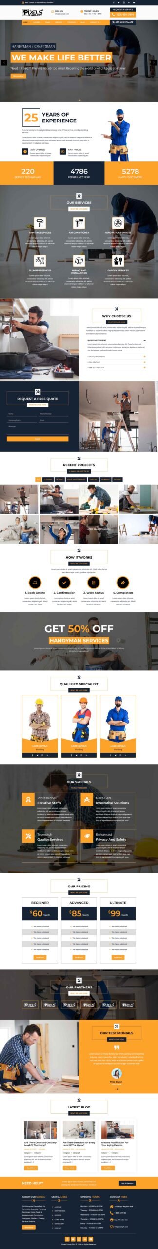 Breakdance Handyman Services Layout Pack
