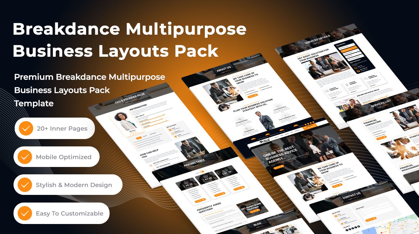 Breakdance Multipurpose Business Layout Pack