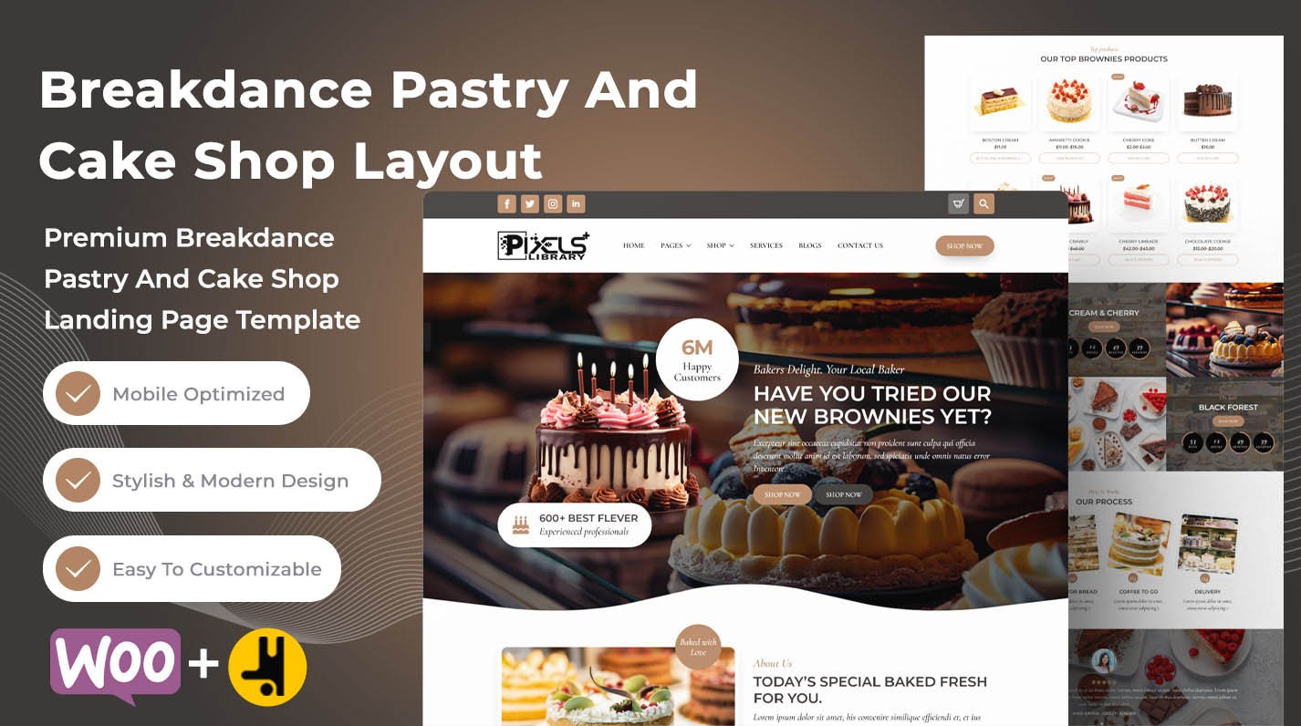 Breakdance Pastry And Cake Shop Layout